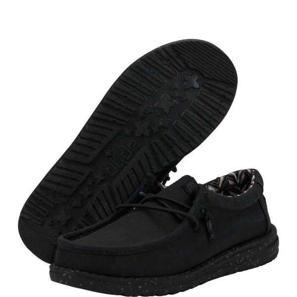Wally Youth Stretch Canvas - Black/Black