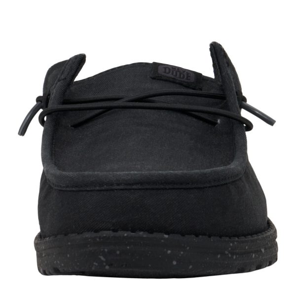 Wally Slip Stretch Canvas - Black/Black