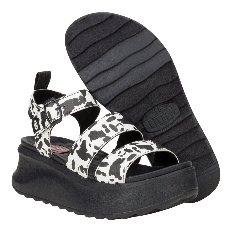 Delray Buckle Animal - Black/White - Image 3