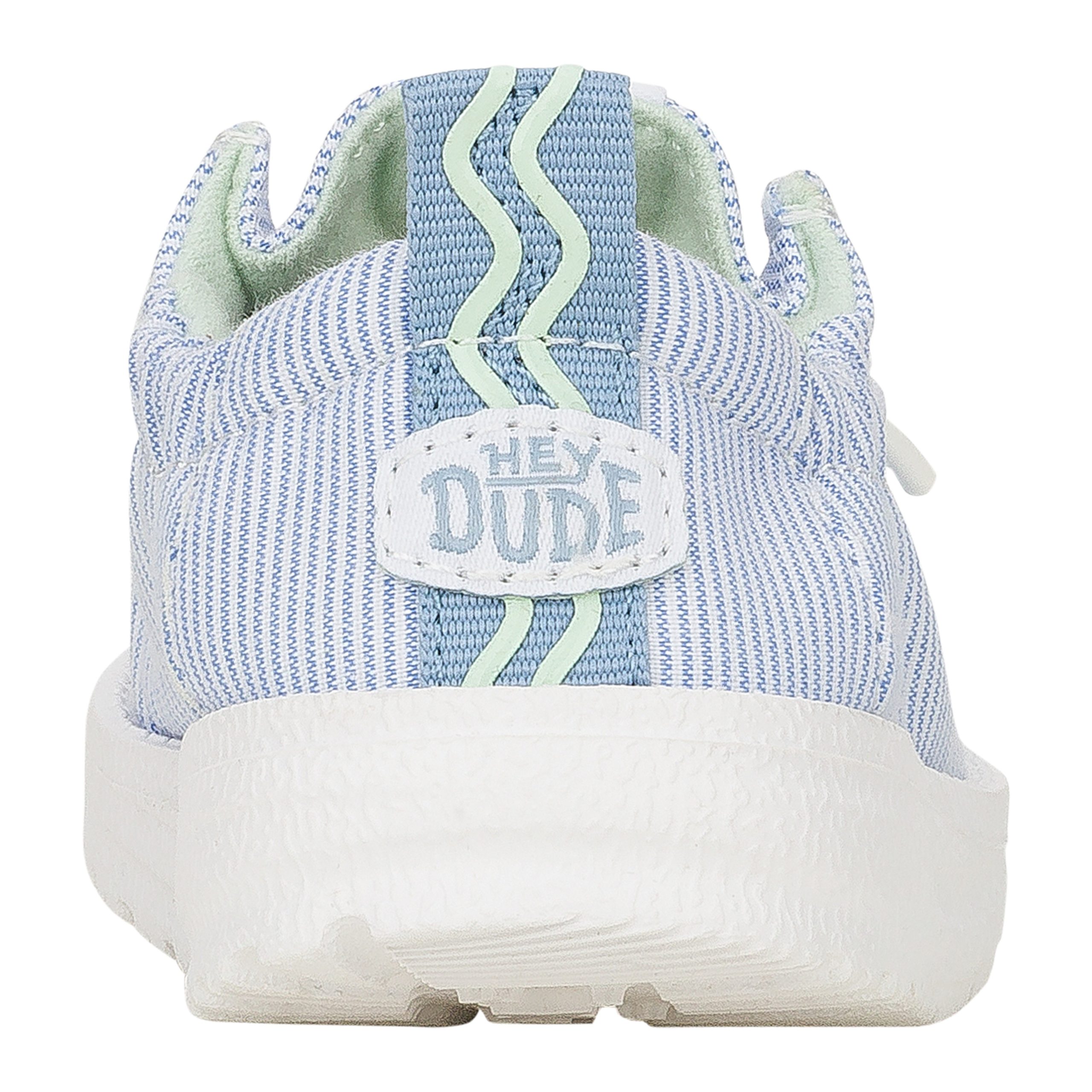 LilDude Slip On Prints - White/Faded Denim - Image 5