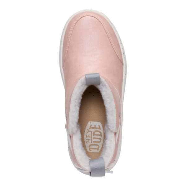 Camden Bow Boot Youth Cozy - Sparkle Pink