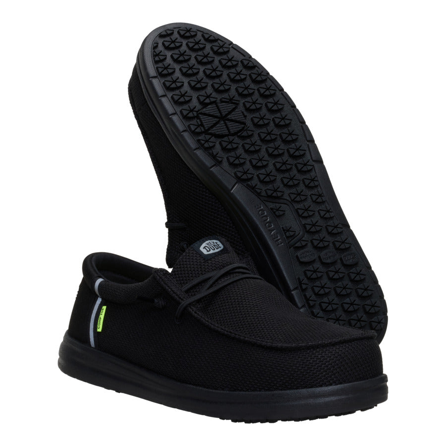 Wally Work Comp Toe Wide - Black/Black - Image 3