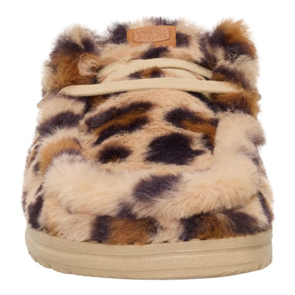 Wendy Slipper Leo Fur - Tan/Multi