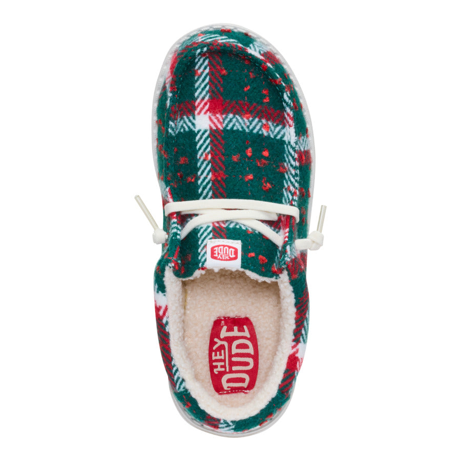 Wally Youth Confetti Plaid Cozy - Red/Green/Multi - Image 6